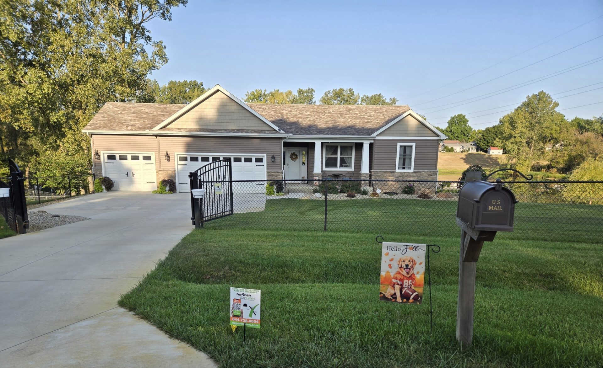 House lawn after ExperiGreen lawn care