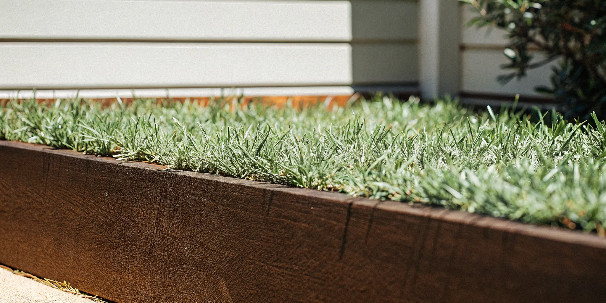 Healthy lawn with crabgrass weed control inspection