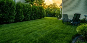 Healthy backyard showing how to get rid of mosquitoes in yard spaces