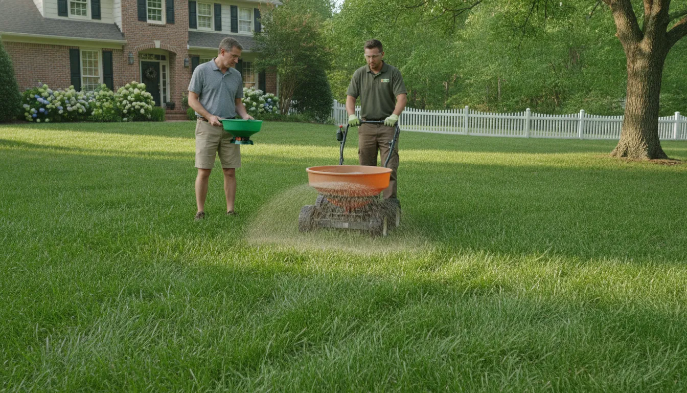 Professional lawn fertilizer service compared with DIY lawn care