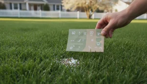 when to fertilize lawn seasonal calendar on healthy green grass